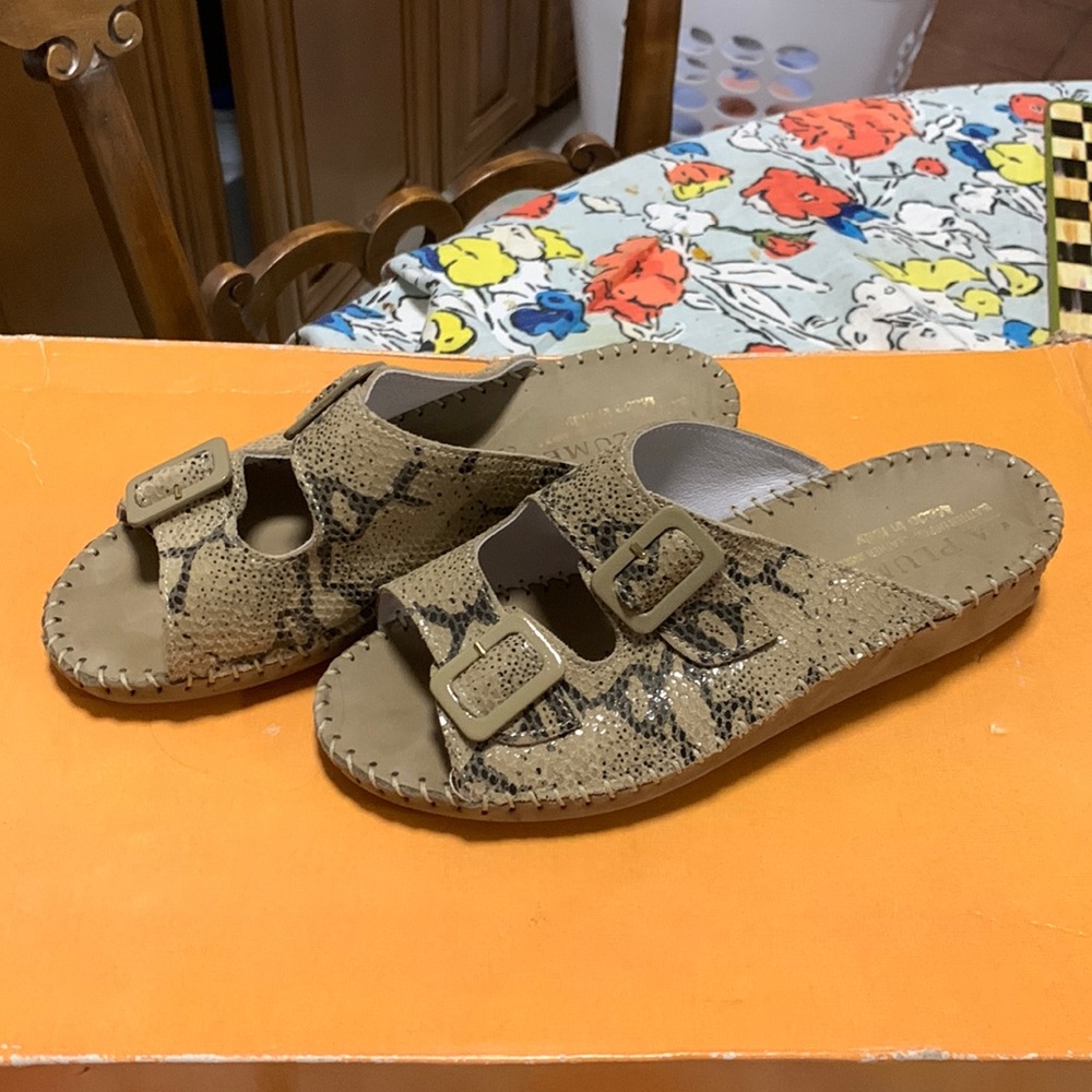 leather Italian slipped ons